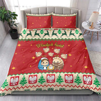 Poland Christmas Bedding Set Polish Pierogi Mascot Nativity Scene - Wonder Print Shop