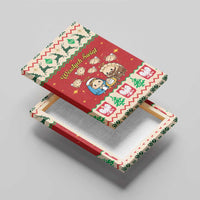 Poland Christmas Canvas Wall Art Polish Pierogi Mascot Nativity Scene - Wonder Print Shop