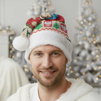 Poland Christmas Santa Hat Polish Pierogi Mascot Nativity Scene - Wonder Print Shop