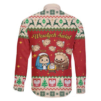 Poland Christmas Family Matching Puletasi and Hawaiian Shirt Polish Pierogi Mascot Nativity Scene - Wonder Print Shop