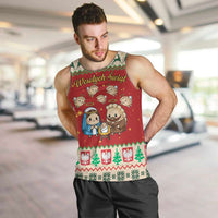 Poland Christmas Men Tank Top Polish Pierogi Mascot Nativity Scene - Wonder Print Shop