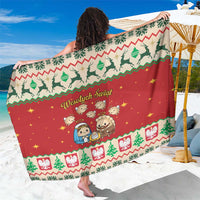 Poland Christmas Sarong Polish Pierogi Mascot Nativity Scene - Wonder Print Shop