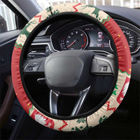 Poland Christmas Steering Wheel Cover Polish Pierogi Mascot Nativity Scene - Wonder Print Shop