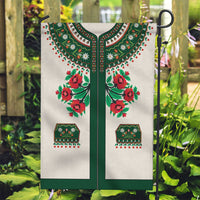 Polish Highlander Folk Costume Garden Flag Podhale Heritage Floral Style
