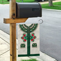 Polish Highlander Folk Costume Garden Flag Podhale Heritage Floral Style