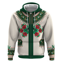 Polish Highlander Folk Costume Hoodie Podhale Heritage Floral Style