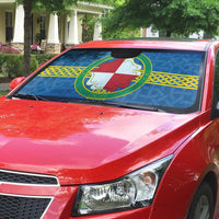 Pembrokeshire Wales Auto Sun Shade Flag And Map Celtic Style - Wonder Print Shop