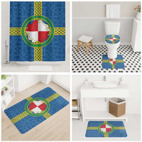 Pembrokeshire Wales Bathroom Set Flag And Map Celtic Style - Wonder Print Shop