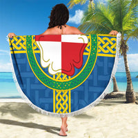 Pembrokeshire Wales Beach Blanket Flag And Map Celtic Style - Wonder Print Shop