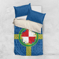 Pembrokeshire Wales Bedding Set Flag And Map Celtic Style - Wonder Print Shop