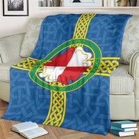 Pembrokeshire Wales Blanket Flag And Map Celtic Style - Wonder Print Shop