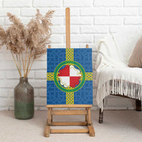 Pembrokeshire Wales Canvas Wall Art Flag And Map Celtic Style - Wonder Print Shop
