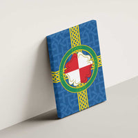 Pembrokeshire Wales Canvas Wall Art Flag And Map Celtic Style - Wonder Print Shop
