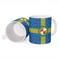 Pembrokeshire Wales Ceramic Mug Flag And Map Celtic Style - Wonder Print Shop