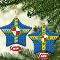 Pembrokeshire Wales Ceramic Ornament Flag And Map Celtic Style - Wonder Print Shop