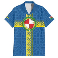 Pembrokeshire Wales Family Matching Puletasi and Hawaiian Shirt Flag And Map Celtic Style - Wonder Print Shop