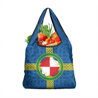 Pembrokeshire Wales Grocery Bag Flag And Map Celtic Style - Wonder Print Shop