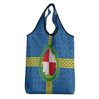 Pembrokeshire Wales Grocery Bag Flag And Map Celtic Style - Wonder Print Shop