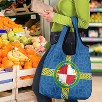 Pembrokeshire Wales Grocery Bag Flag And Map Celtic Style - Wonder Print Shop