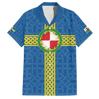 Pembrokeshire Wales Hawaiian Shirt Flag And Map Celtic Style - Wonder Print Shop