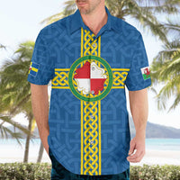 Pembrokeshire Wales Hawaiian Shirt Flag And Map Celtic Style - Wonder Print Shop