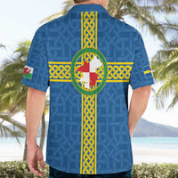 Pembrokeshire Wales Hawaiian Shirt Flag And Map Celtic Style - Wonder Print Shop