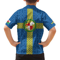 Pembrokeshire Wales Hawaiian Shirt Flag And Map Celtic Style - Wonder Print Shop