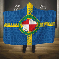 Pembrokeshire Wales Hooded Blanket Flag And Map Celtic Style - Wonder Print Shop