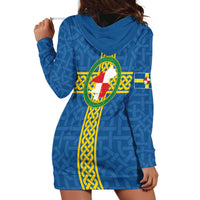 Pembrokeshire Wales Hoodie Dress Flag And Map Celtic Style - Wonder Print Shop
