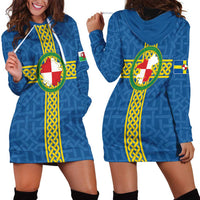 Pembrokeshire Wales Hoodie Dress Flag And Map Celtic Style - Wonder Print Shop