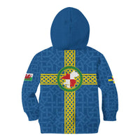 Pembrokeshire Wales Kid Hoodie Flag And Map Celtic Style - Wonder Print Shop