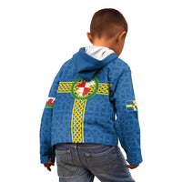 Pembrokeshire Wales Kid Hoodie Flag And Map Celtic Style - Wonder Print Shop