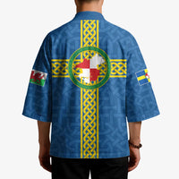 Pembrokeshire Wales Kimono Flag And Map Celtic Style - Wonder Print Shop