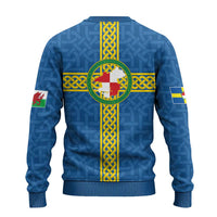 Pembrokeshire Wales Ugly Christmas Sweater Flag And Map Celtic Style - Wonder Print Shop