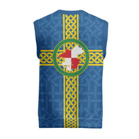 Pembrokeshire Wales Christmas Knitted V-Neck Vest Flag And Map Celtic Style - Wonder Print Shop