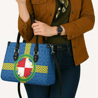 Pembrokeshire Wales Leather Bag Flag And Map Celtic Style - Wonder Print Shop