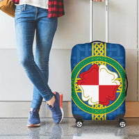Pembrokeshire Wales Luggage Cover Flag And Map Celtic Style - Wonder Print Shop