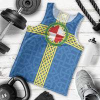 Pembrokeshire Wales Men Tank Top Flag And Map Celtic Style - Wonder Print Shop