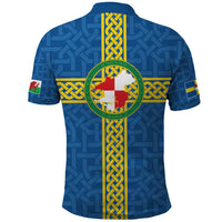 Pembrokeshire Wales Polo Shirt Flag And Map Celtic Style - Wonder Print Shop
