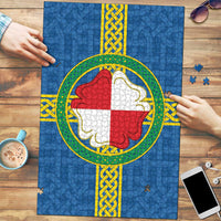 Pembrokeshire Wales Puzzle Flag And Map Celtic Style - Wonder Print Shop