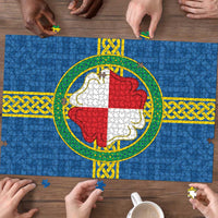 Pembrokeshire Wales Puzzle Flag And Map Celtic Style - Wonder Print Shop