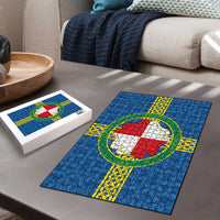Pembrokeshire Wales Puzzle Flag And Map Celtic Style - Wonder Print Shop