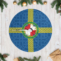 Pembrokeshire Wales Tree Skirt Flag And Map Celtic Style - Wonder Print Shop