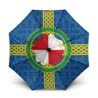 Pembrokeshire Wales Umbrella Flag And Map Celtic Style - Wonder Print Shop