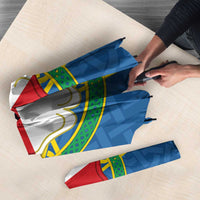 Pembrokeshire Wales Umbrella Flag And Map Celtic Style - Wonder Print Shop