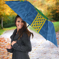 Pembrokeshire Wales Umbrella Flag And Map Celtic Style - Wonder Print Shop