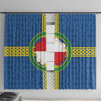 Pembrokeshire Wales Window Curtain Flag And Map Celtic Style - Wonder Print Shop