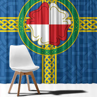 Pembrokeshire Wales Window Curtain Flag And Map Celtic Style - Wonder Print Shop