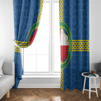 Pembrokeshire Wales Window Curtain Flag And Map Celtic Style - Wonder Print Shop