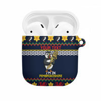 Personalized Pembrokeshire Wales Christmas AirPods Case The Lovespoon Puffin - Wonder Print Shop